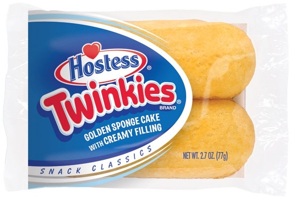 Hostess Twinkie Golden Sponge Cake with Creamy Filling, 2.7 Ounce -- 36 per case.
