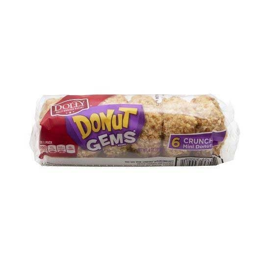 Dolly Madison Crunch Mini Donut Gems, 4 Ounce -- 60 per case