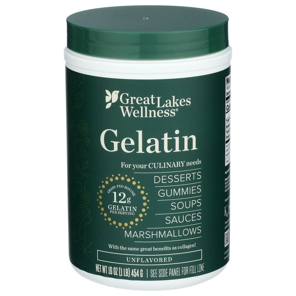 Great Lakes Wellness Beef Gelatin Powder, 16 Ounce