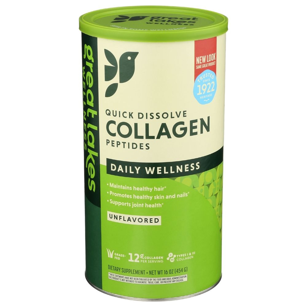 Great Lakes Wellness Unflavored Collagen Peptides, 16 Ounce