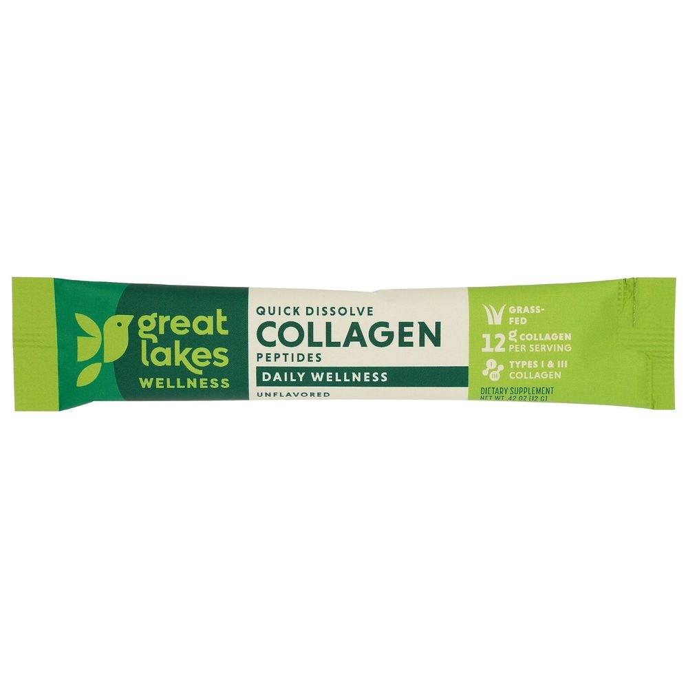 Great Lakes Wellness Unflavored Collagen Peptides, 20 count