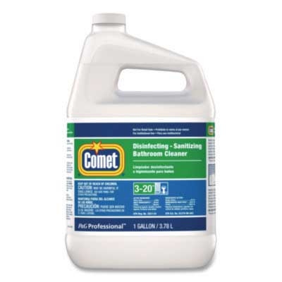 Comet Professional Disinfectant Bath Cleaner, One Gallon Bottle, 3/Carton