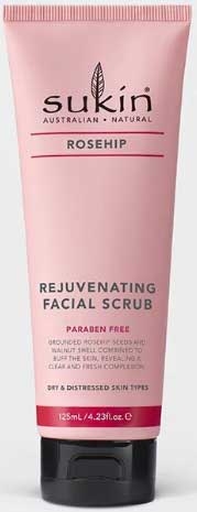 Sukin Rosehip Rejuvenating Facial Scrub, 4.23 Fluid Ounce