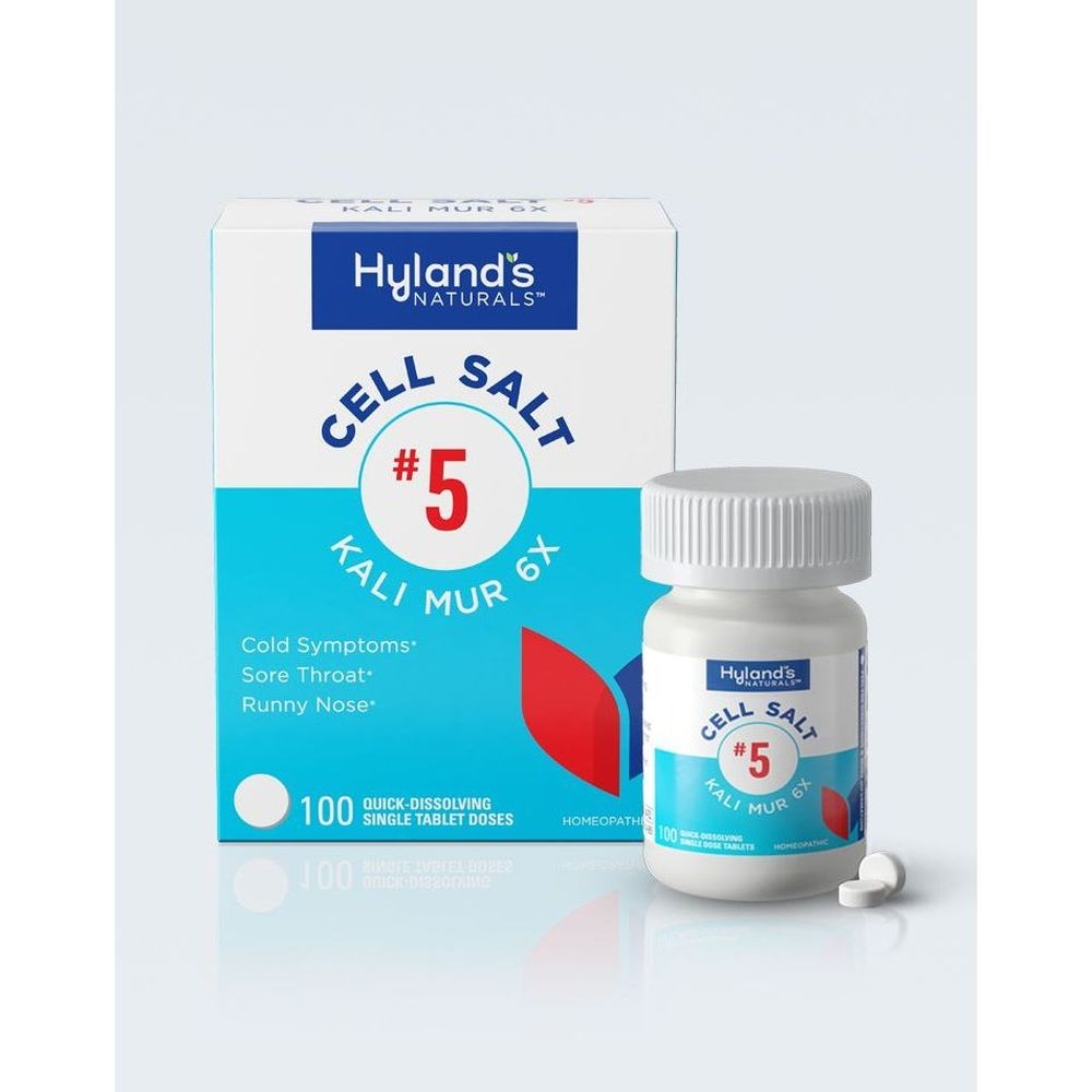Hylands Naturals Number 5 Kali Mur 6X Cell Salt Tablets, 100 count