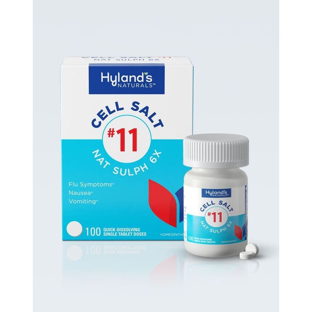 Hylands Naturals Number 11 Nat Sulph 6X Cell Salt Tablets, 100 count