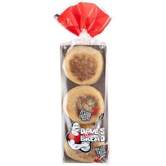Daves Killer Bread Organic Multigrain English Muffin, 12 count -- 10 per case