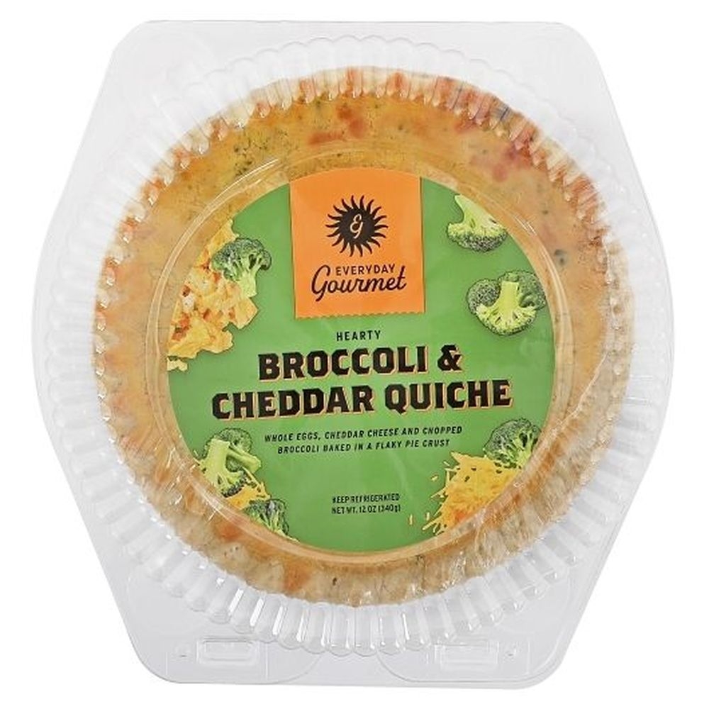 Everyday Gourmet Broccoli and Cheese Quiche, 12 Ounce -- 8 per case