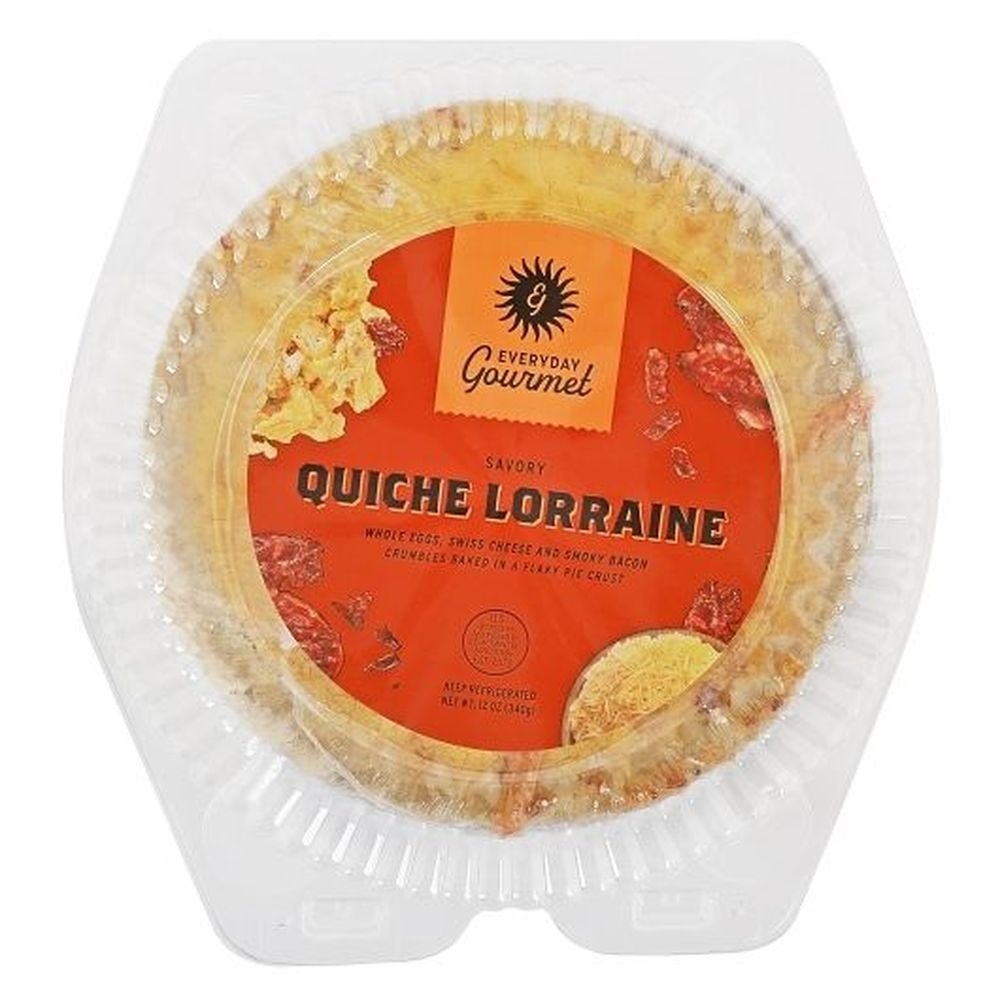 Everyday Gourmet Quiche with Bacon and Cheese, 12 Ounce -- 8 per case