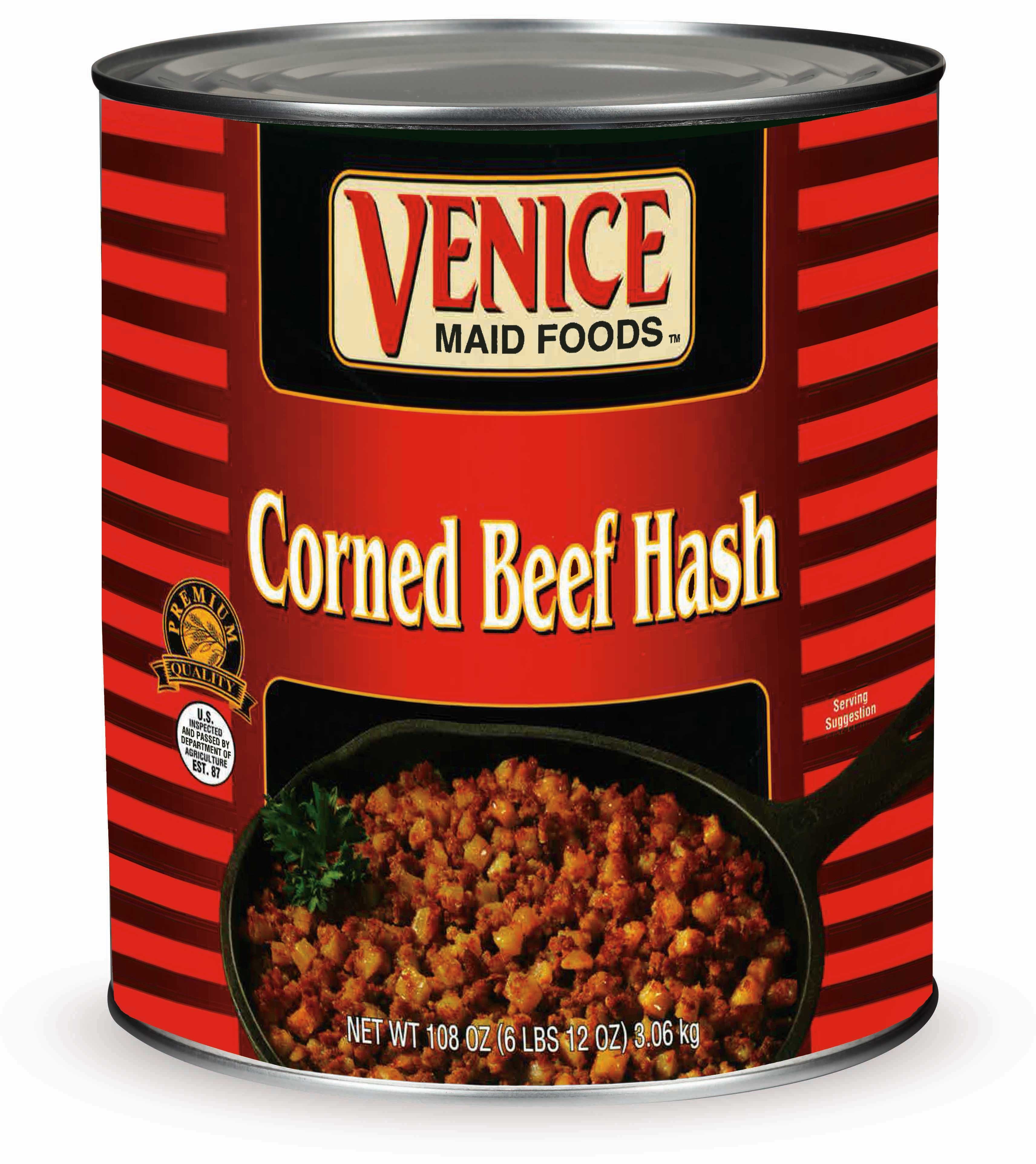 Venice Maid Hash Corn Beef, 105 Ounce -- 6 Case