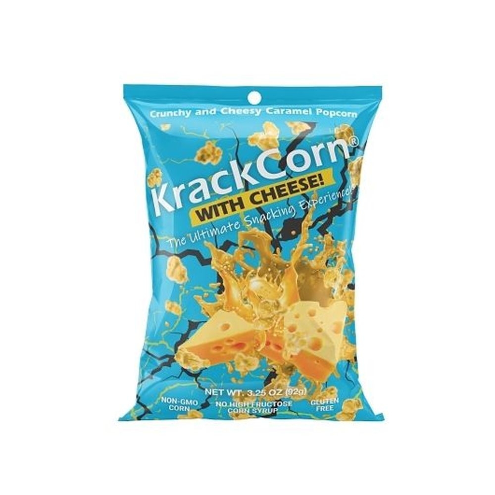Krackcorn Cheese Popcorn - Clip Strip, 3.25 Ounce -- 6 per case