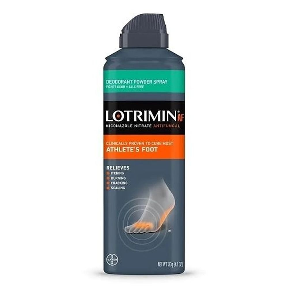 Lotrimin Athletes Foot Deodorant Powder Spray, 4.6 Ounce - 36 per case