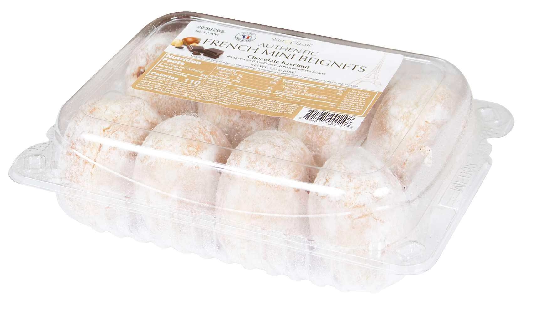 EuroClassic Chocolate Hazelnut French Mini Beignet, 7.05 Ounce -- 16 per case