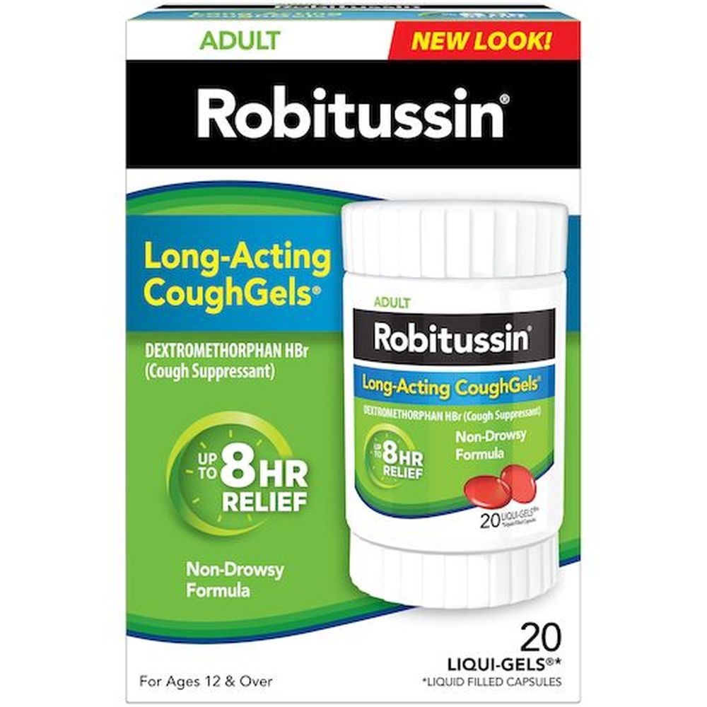 Robitussin Soft Chew Long Acting Cough Gels, 20 count -- 24 per case