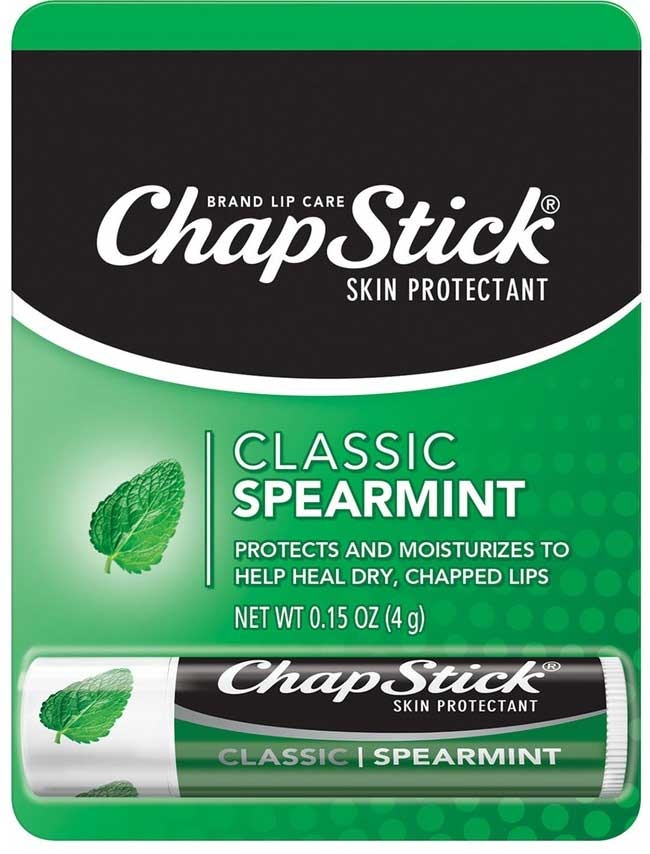 Chapstick Spearmint Lip Balm - Blister Card, 0.15 Ounce -- 144 per case.