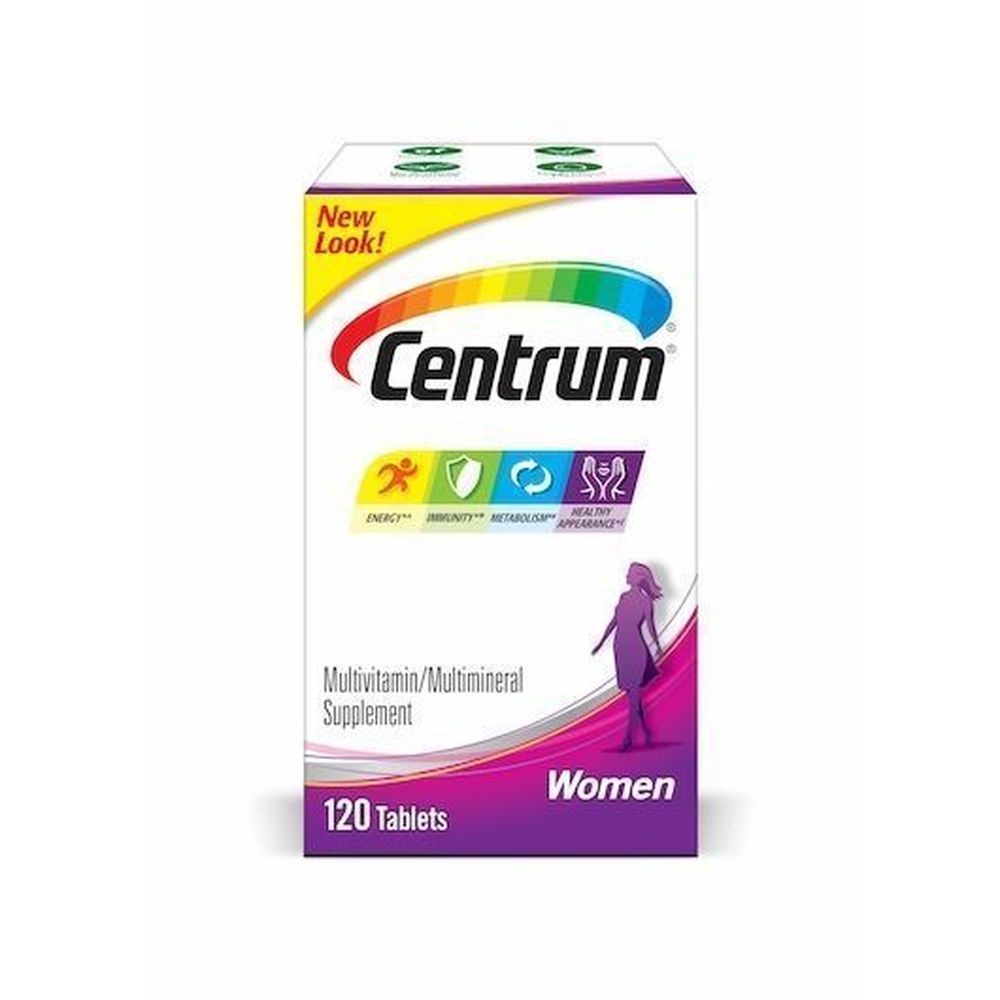 Centrum Womens Multivitamin Tablet, 120 count -- 12 per case