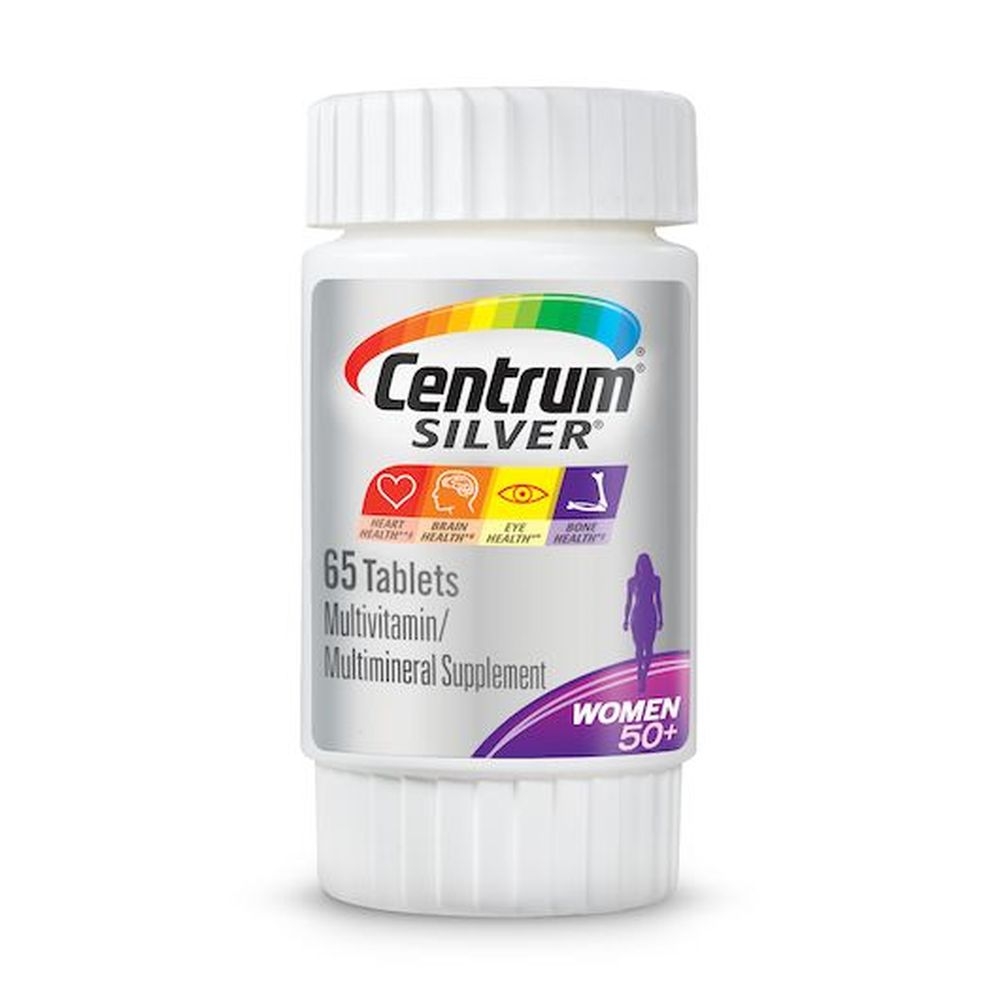 Centrum Silver Women 50+ Multivitamin Tablets, 65 count -- 12 per case