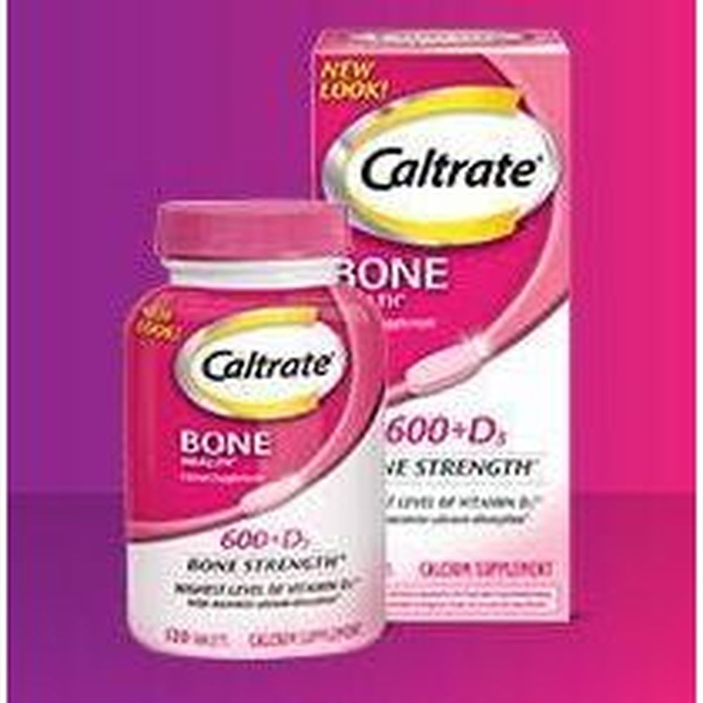 Caltrate 600+D3 Calcium and Vitamin D Supplement Tablet, 120 count -- 12 per case