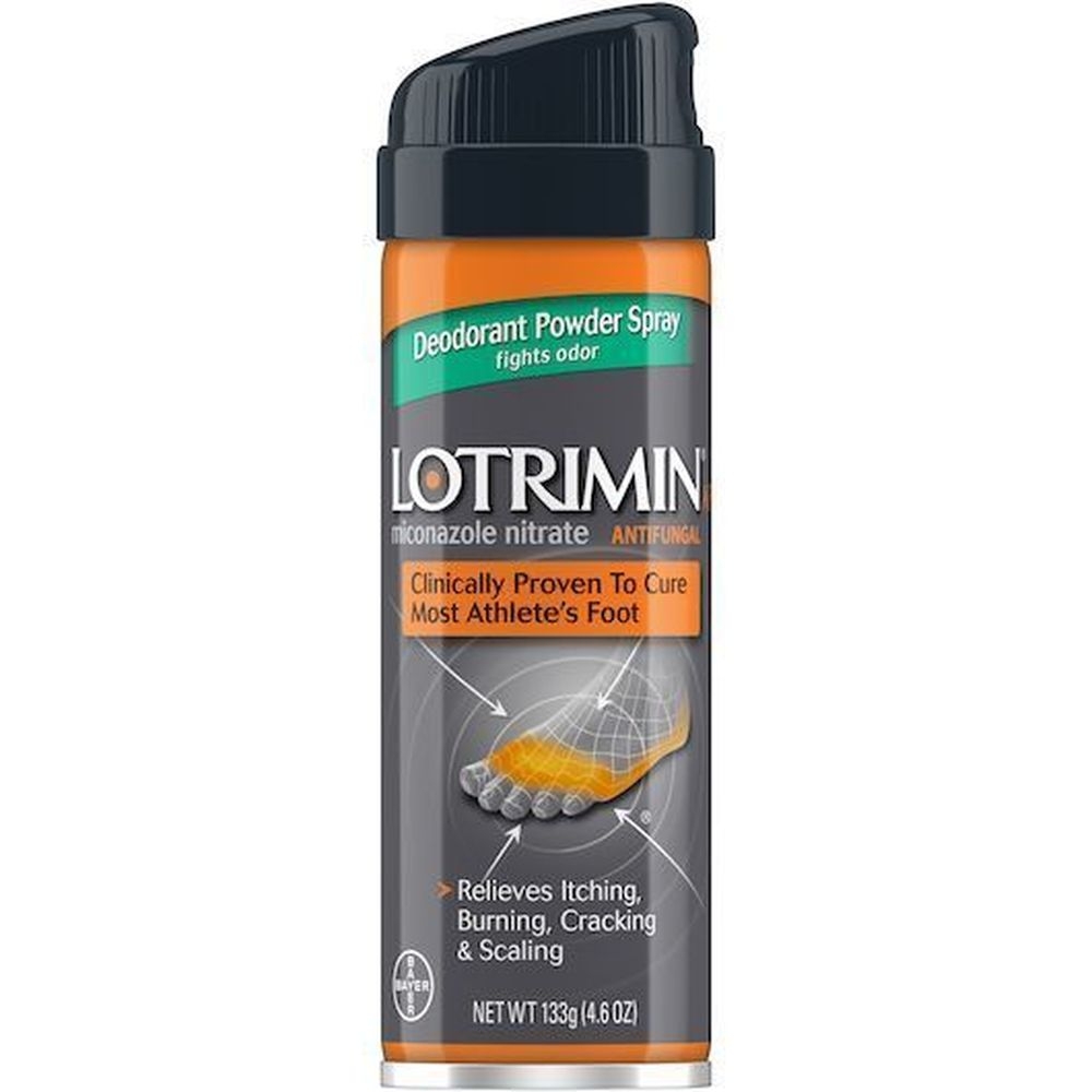 Lotrimin Athletes Foot Deodorant Powder Spray, 4.6 Ounce -- 36 per case