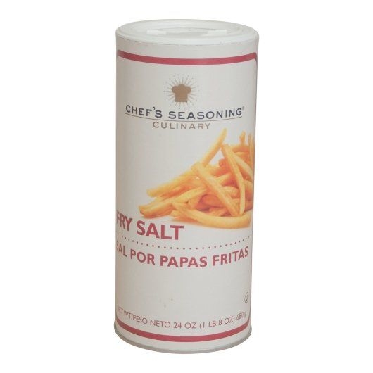 Chefs Seasoning Fry Salt, 24 Ounce Cannister -- 12 per case