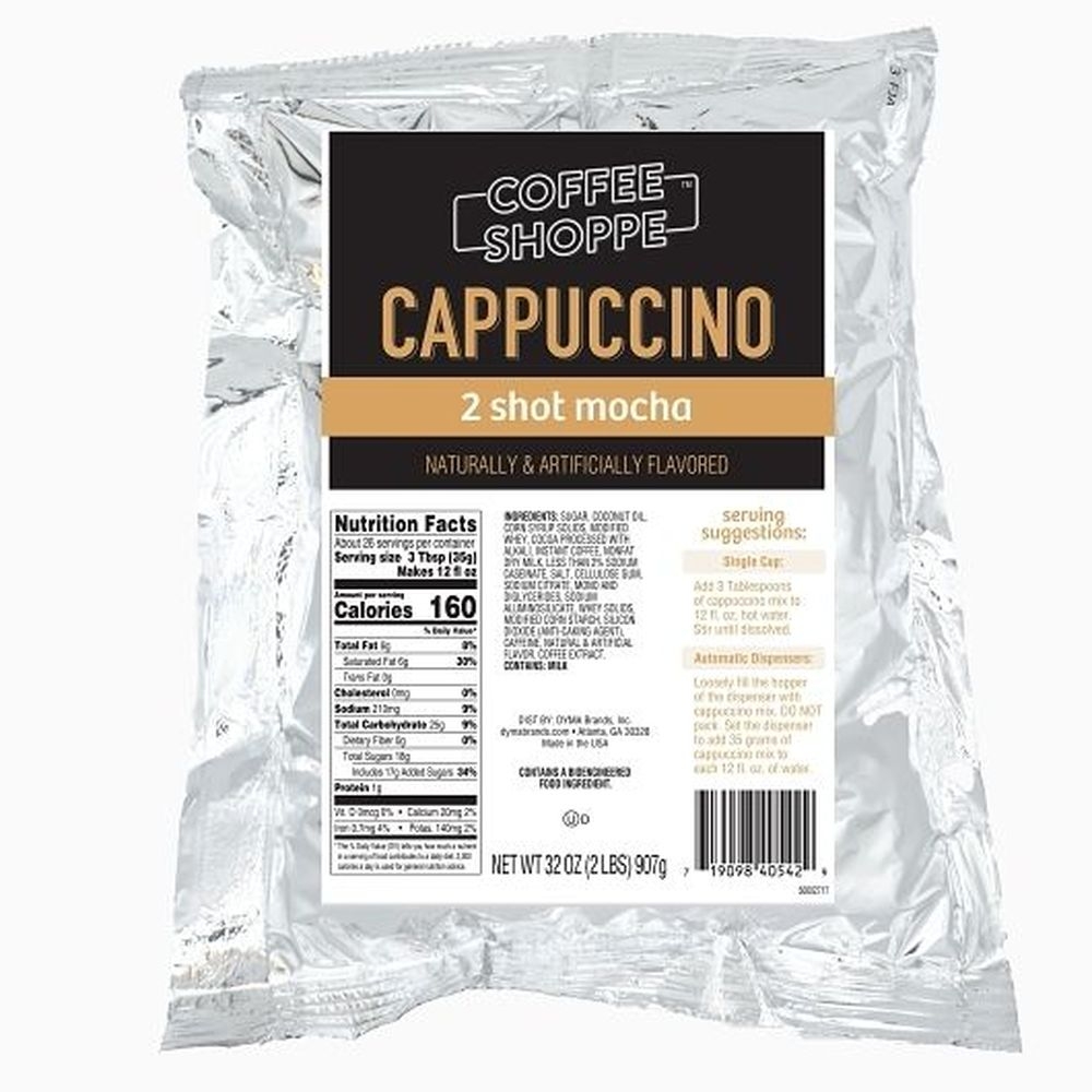Coffee Shoppe Two Shot Mocha Cappuccino, 2 Pound -- 6 per case