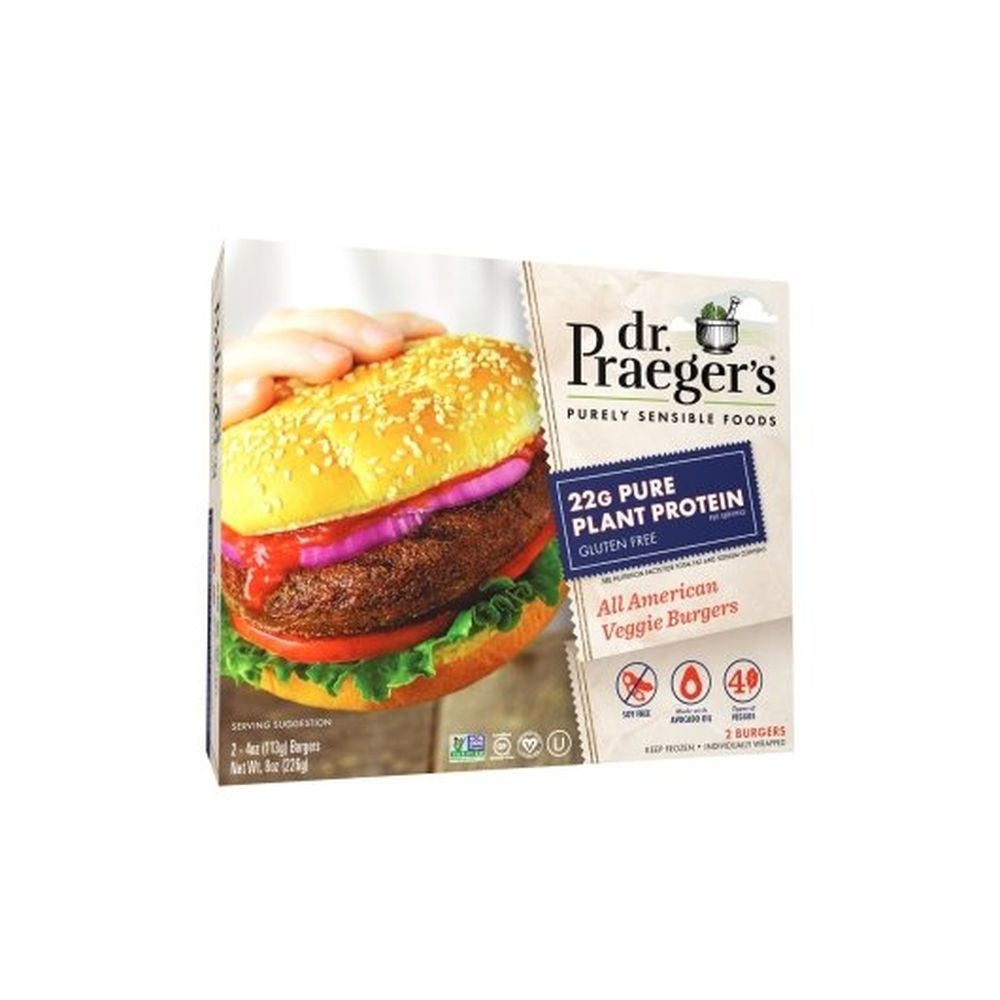 Dr. Praegers Purely Sensible Foods All American Veggie Burger, 8 Ounce -- 6 per case