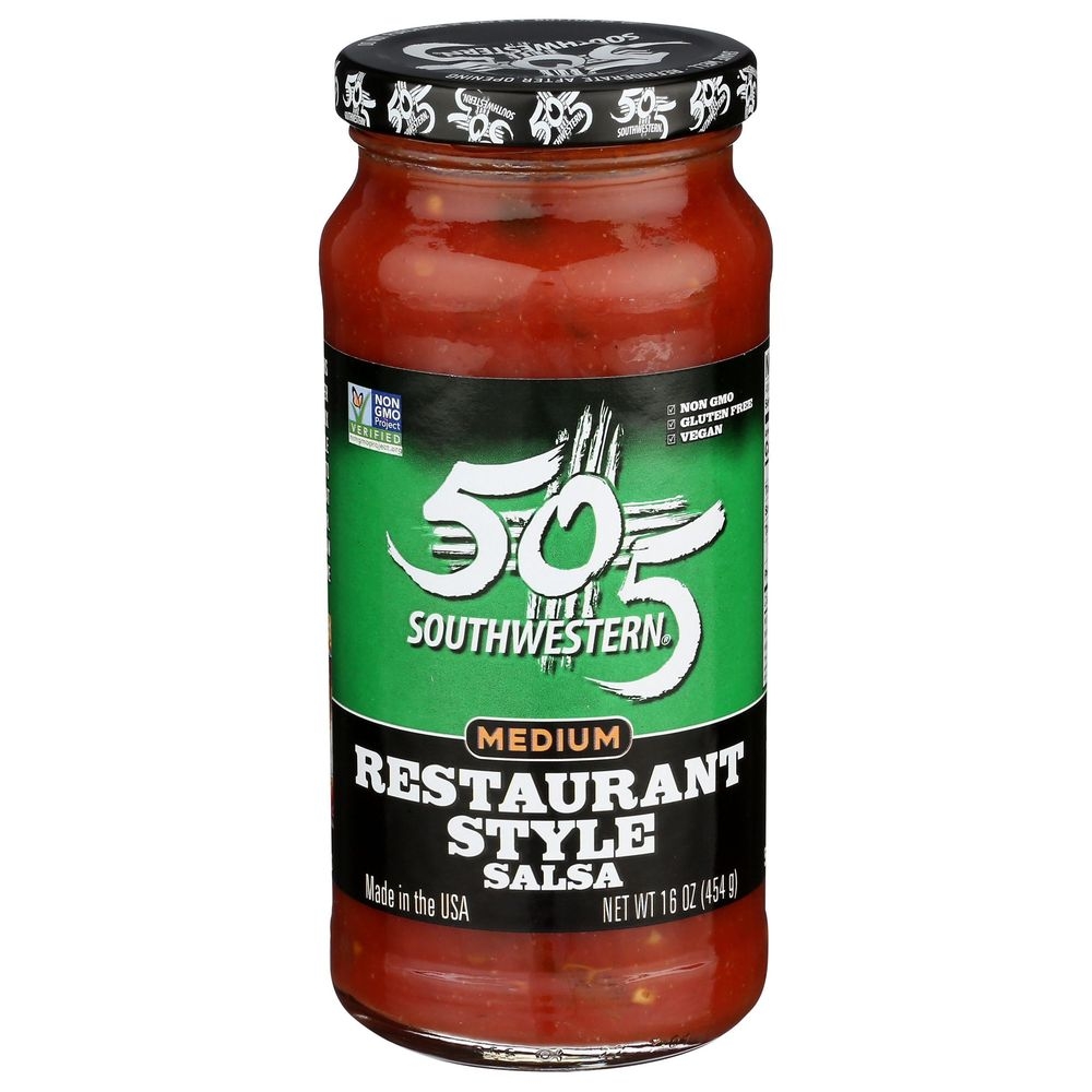 505 Soutwestern Hatch Valley Green Chile Restaurant Style Medium Salsa, 16 Ounce -- 12 per case