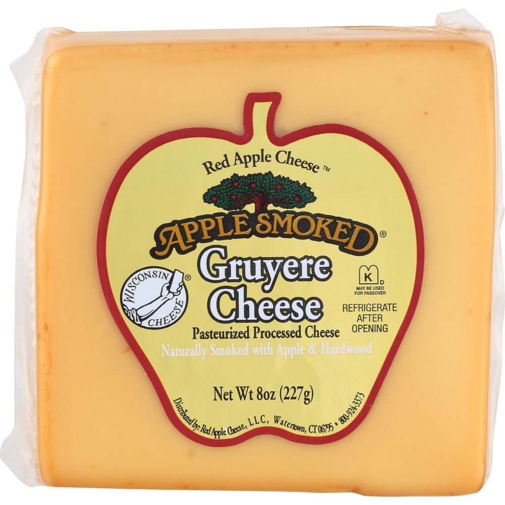Apple Smoked Gruyere Cheese, 8 Ounce -- 14 per case