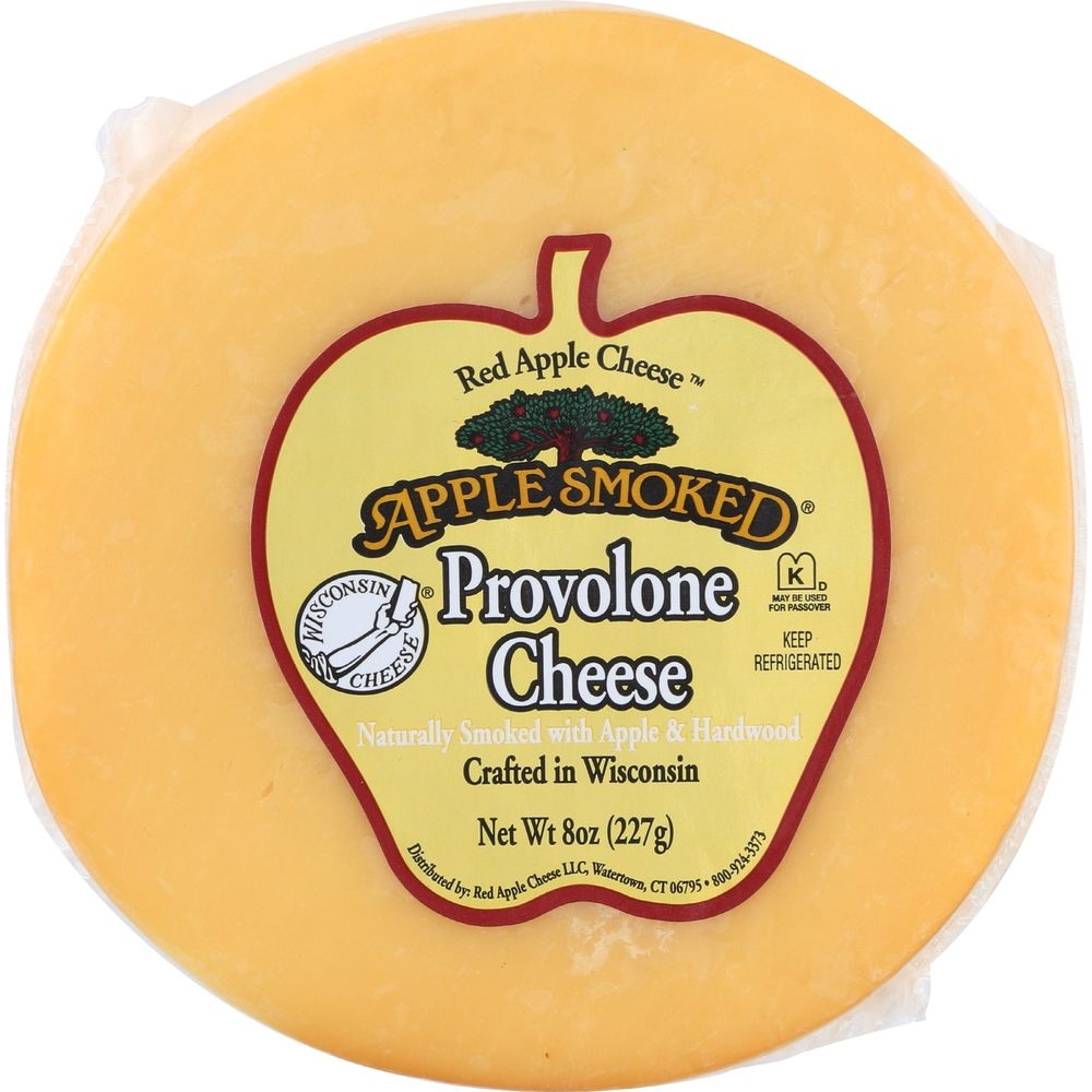 Apple Smoked Provolone Cheese, 8 Ounce -- 14 per case