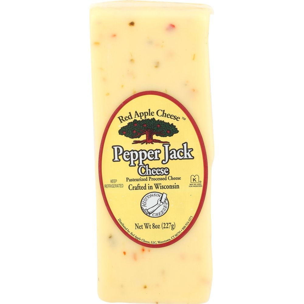 Red Apple Cheese Pepper Jack Cheese, 8 Ounce -- 12 per case
