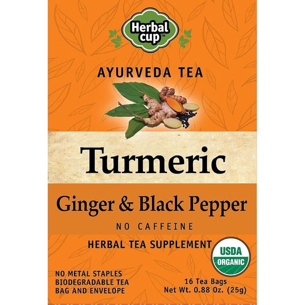 Herbal Cup Turmeric Ginger and Black Pepper Tea, 16 tea bags -- 6 per case