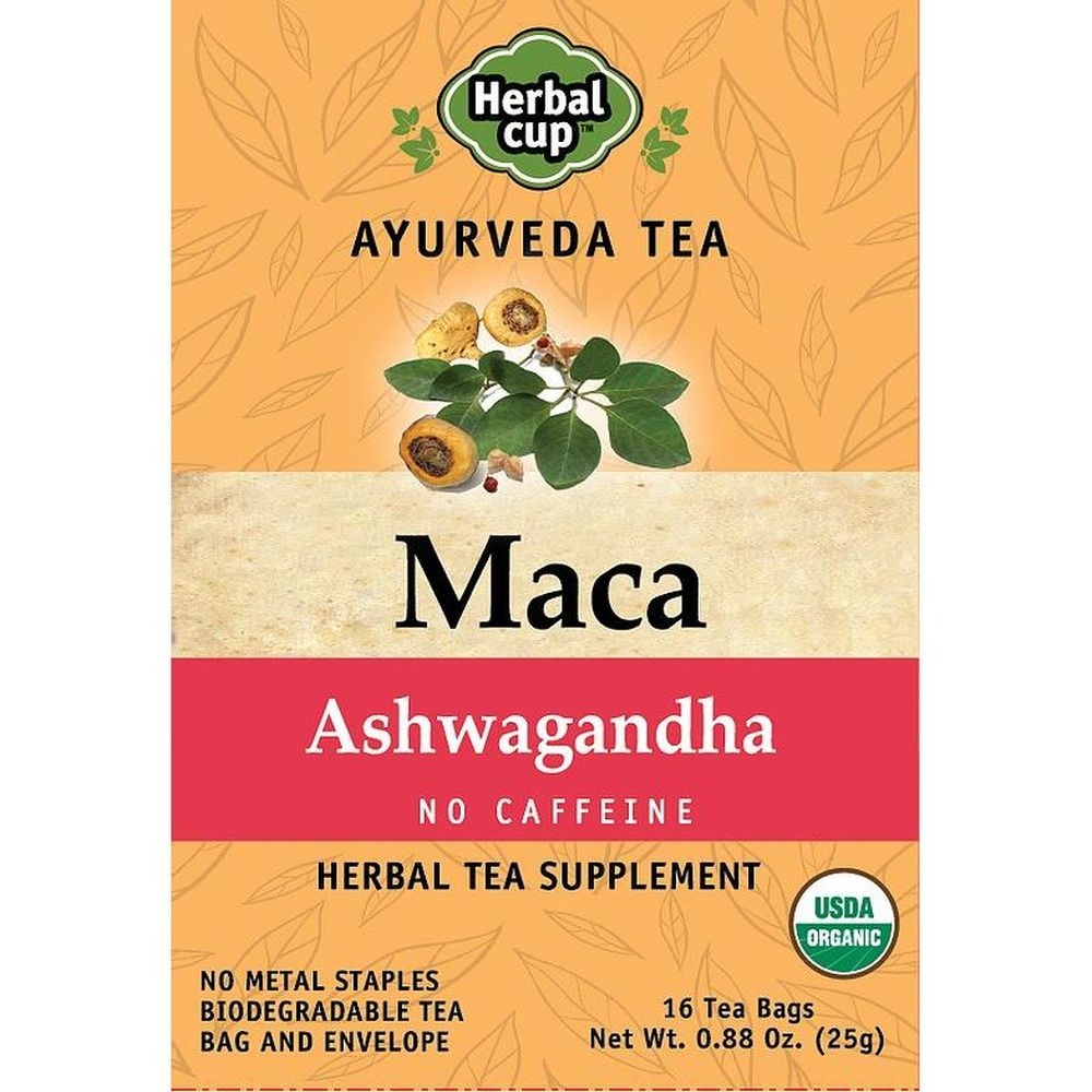 Herbal Cup Maca Ashwagandha Tea, 16 tea bags -- 6 per case