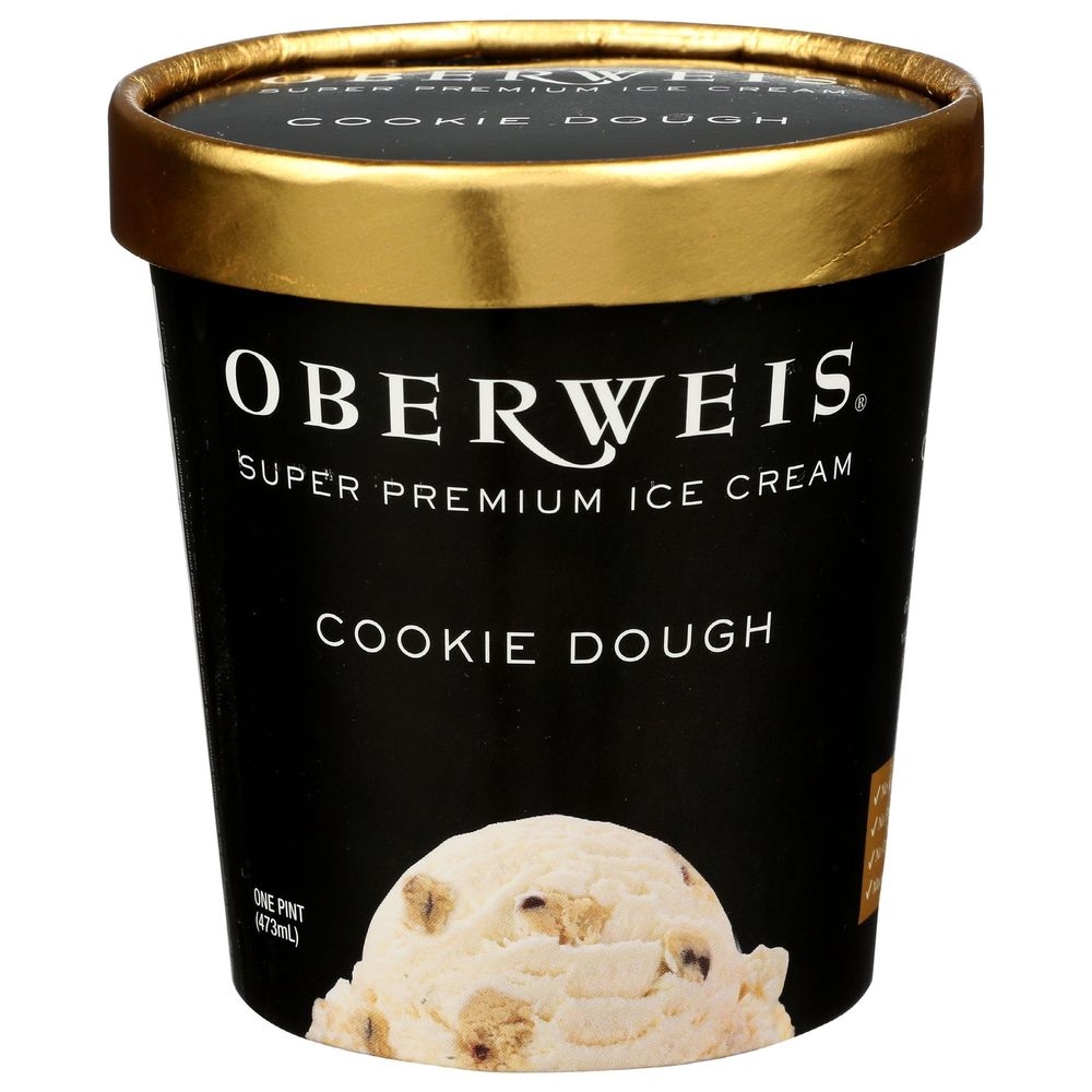 Oberweis Cookie Dough Ice Cream, 16 Ounce -- 8 per case