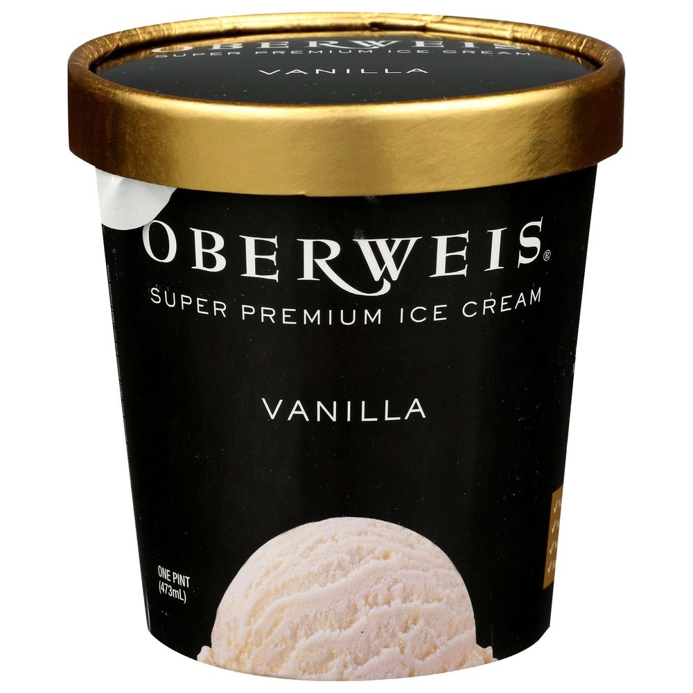 Oberweis Vanilla Ice Cream, 16 Ounce -- 8 per case