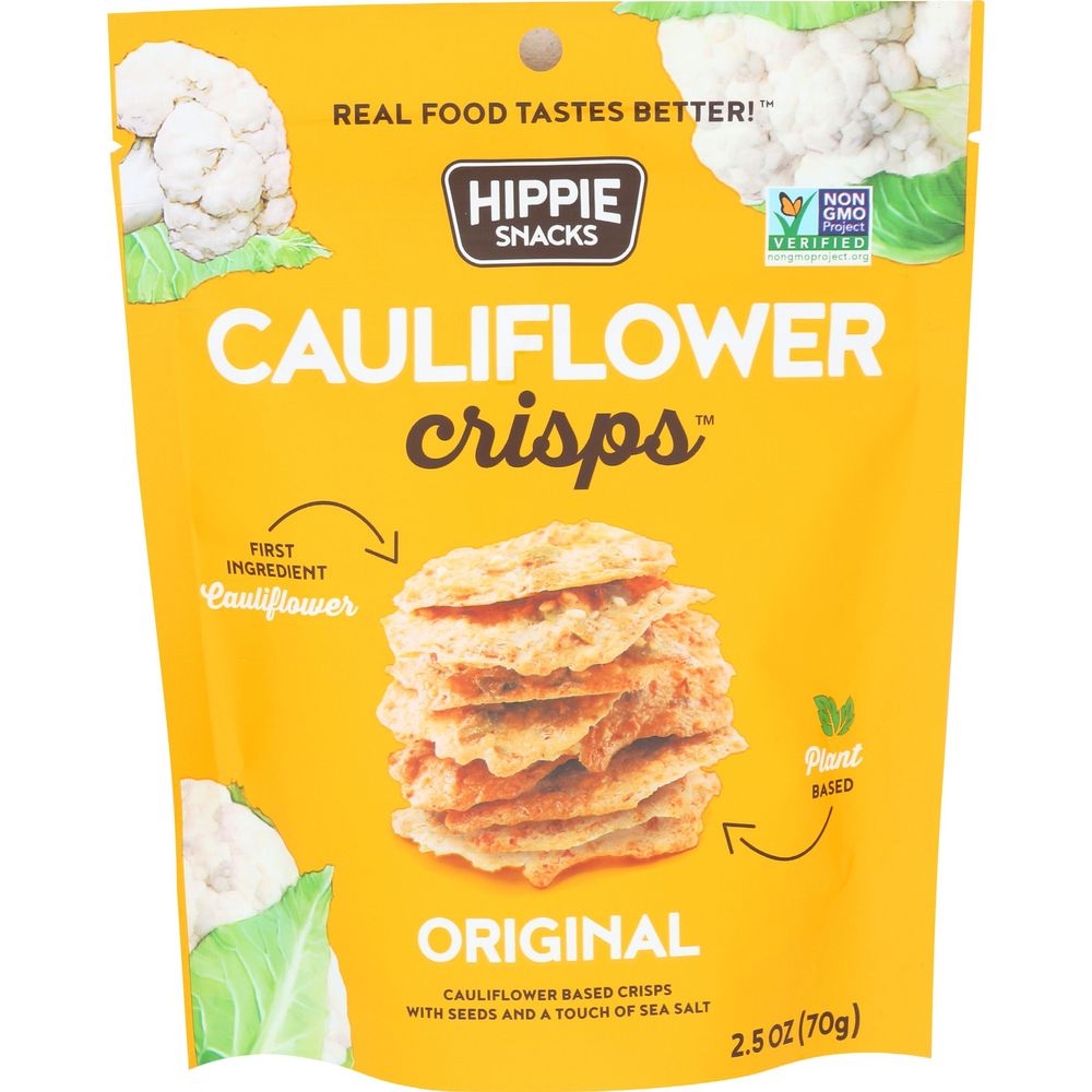 Hippie Snacks Original Cauliflower Crisps, 2.5 Ounce -- 8 per case