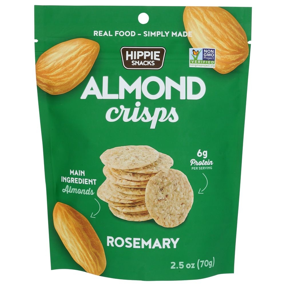 Hippie Snacks Rosemary Almond Crisps, 2.5 Ounce -- 8 per case