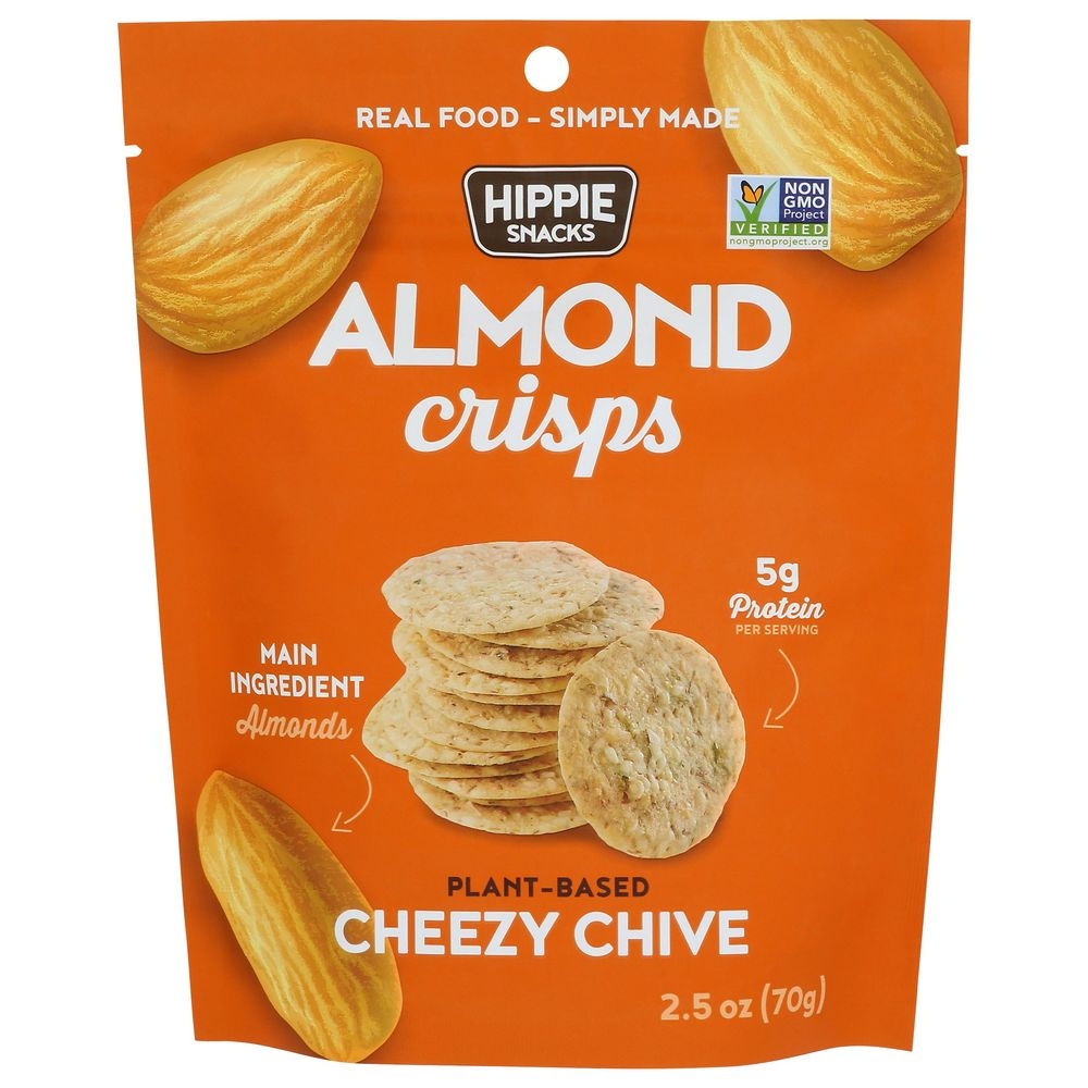 Hippie Snacks Cheezy Chive Almond Crisps, 2.5 Ounce -- 8 per case