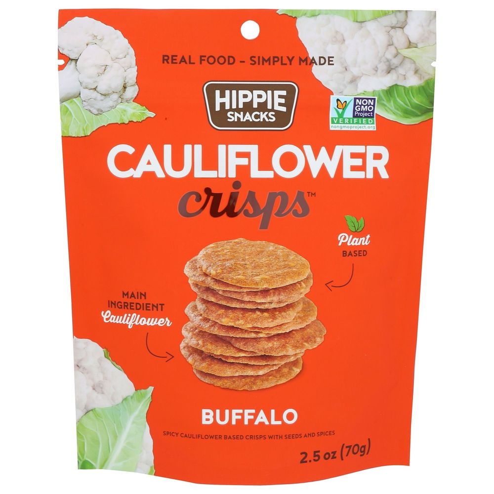 Hippie Snacks Buffalo Cauliflower Crisps, 2.5 Ounce -- 8 per case