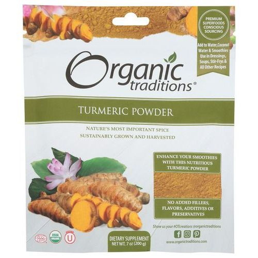Organic Traditions Turmeric Powder, 7 Ounce