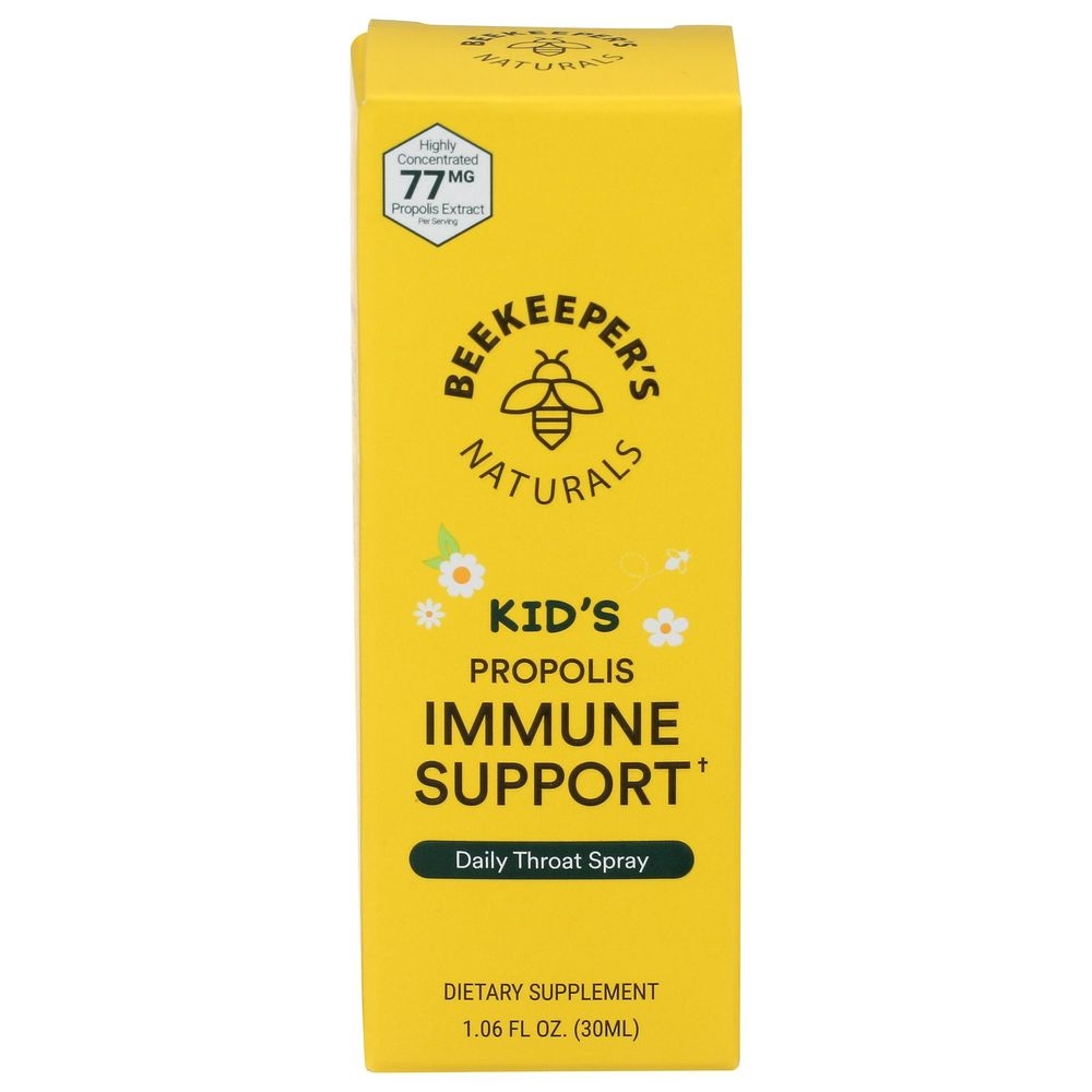 Beekeepers Naturals Throat Spray for Kids, 1.06 Fluid Ounce -- 6 per case