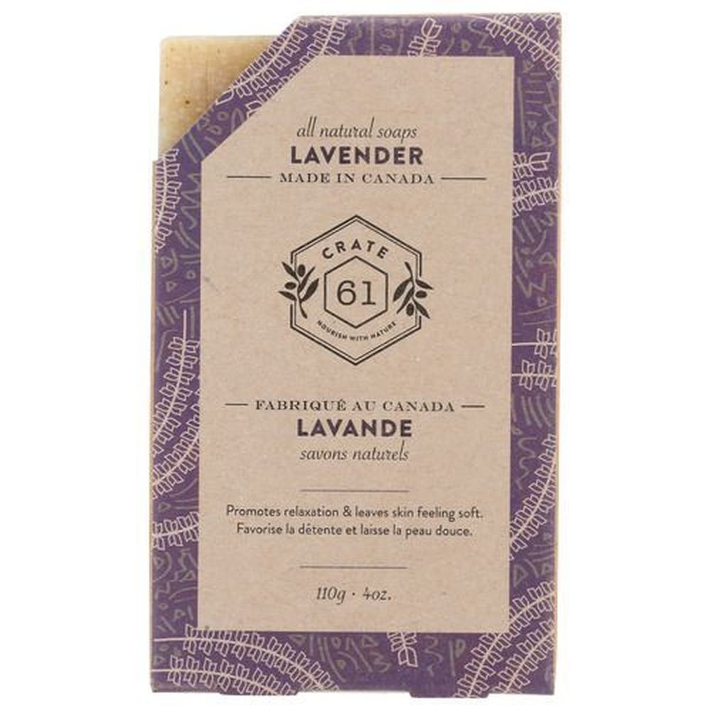 Crate 61 Lavender Soap Bar, 4 Ounce -- 8 per case