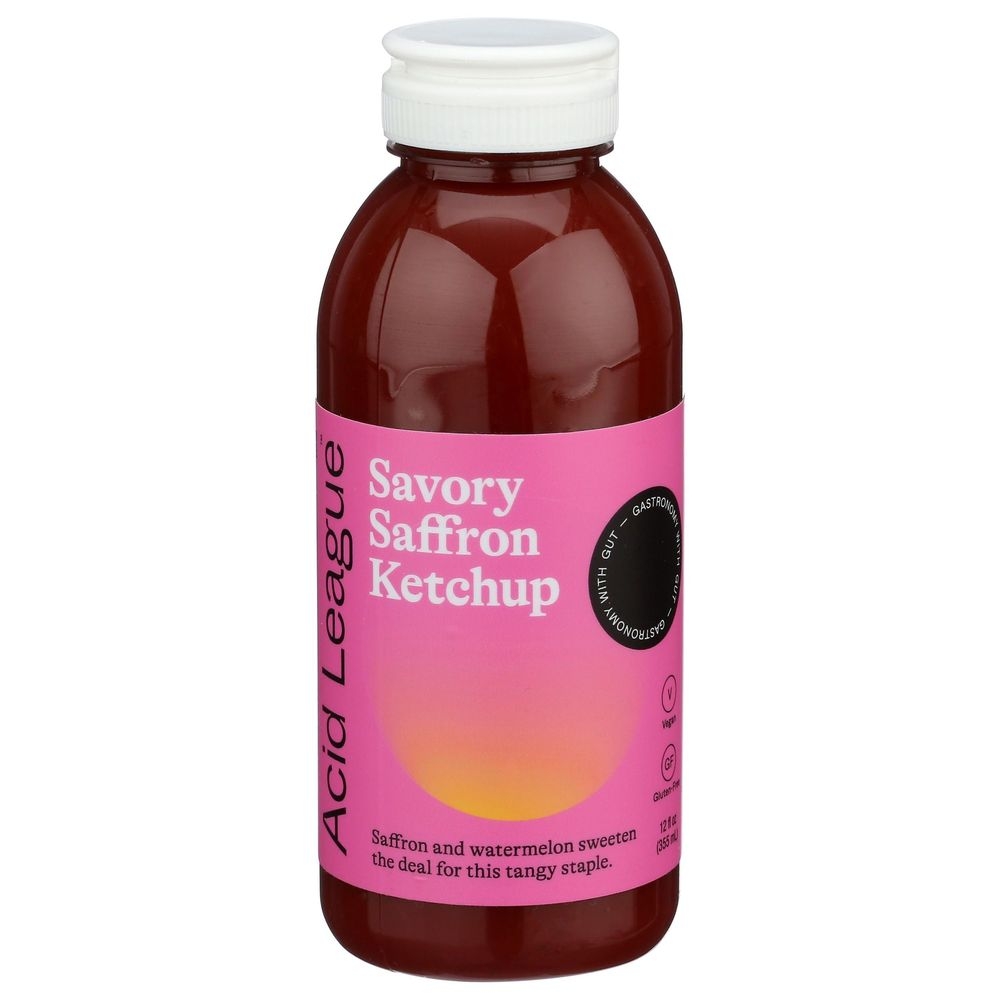 Acid League Savory Saffron Ketchup, 12 Fluid Ounce -- 6 per case