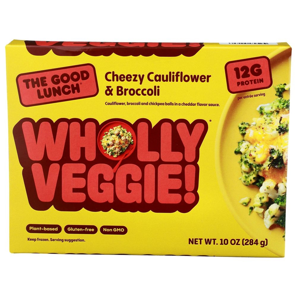 Wholly Veggie Cheezy Cauliflower and Broccoli Entree, 10 Ounce -- 10 per case