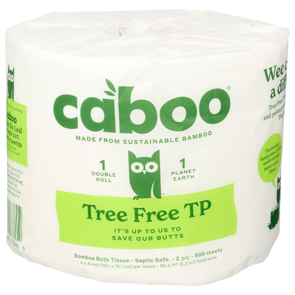 Caboo Tree Free 2 Ply Bamboo Toilet Paper Roll