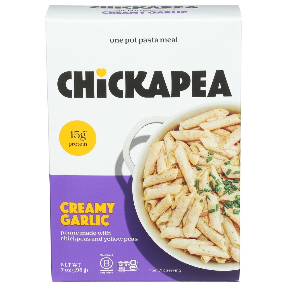 Chickpea One Pot Creamy Garlic Pasta Meal, 7 Ounce -- 6 per case