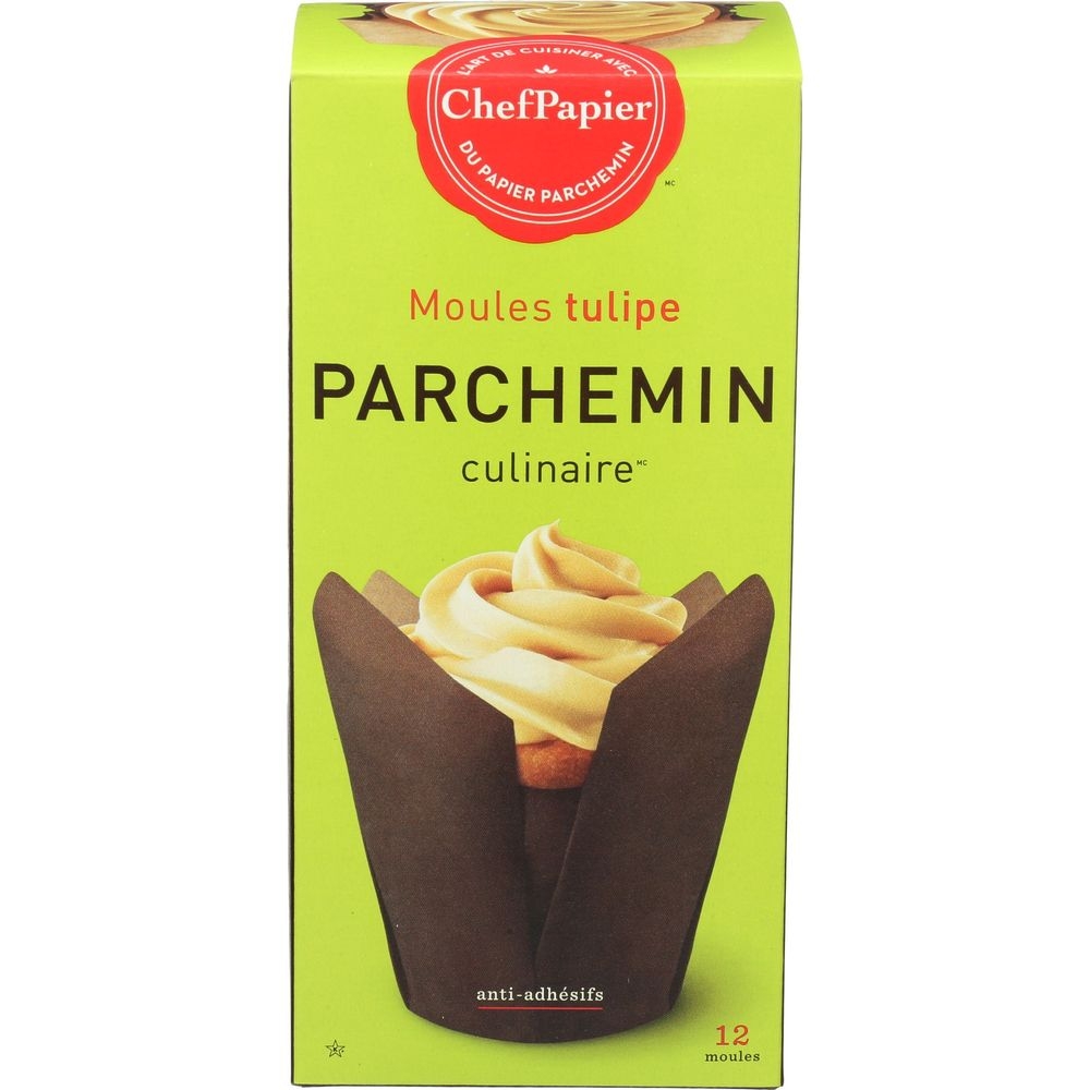 Paper Chef Tulip Parchment Baking Cup, 12 count -- 6 per case