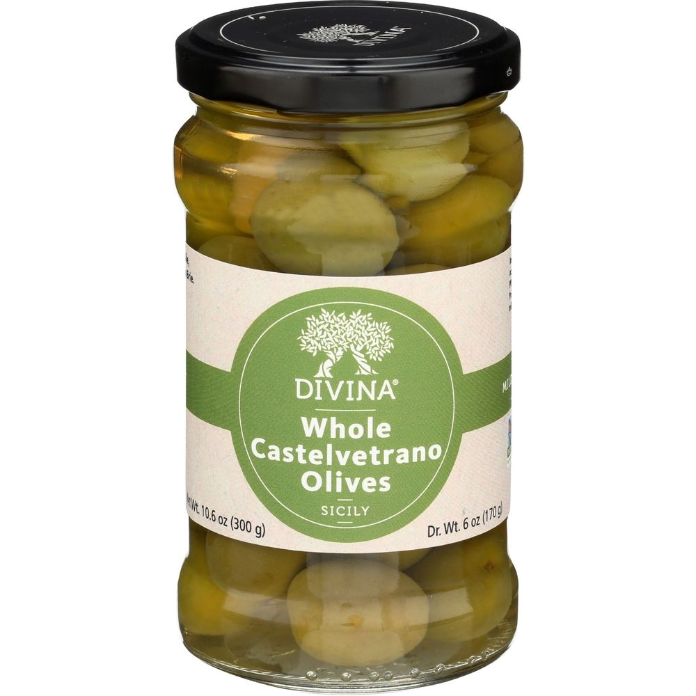 Divina Whole Castelvetrano Olives, 6 Ounce -- 6 per case