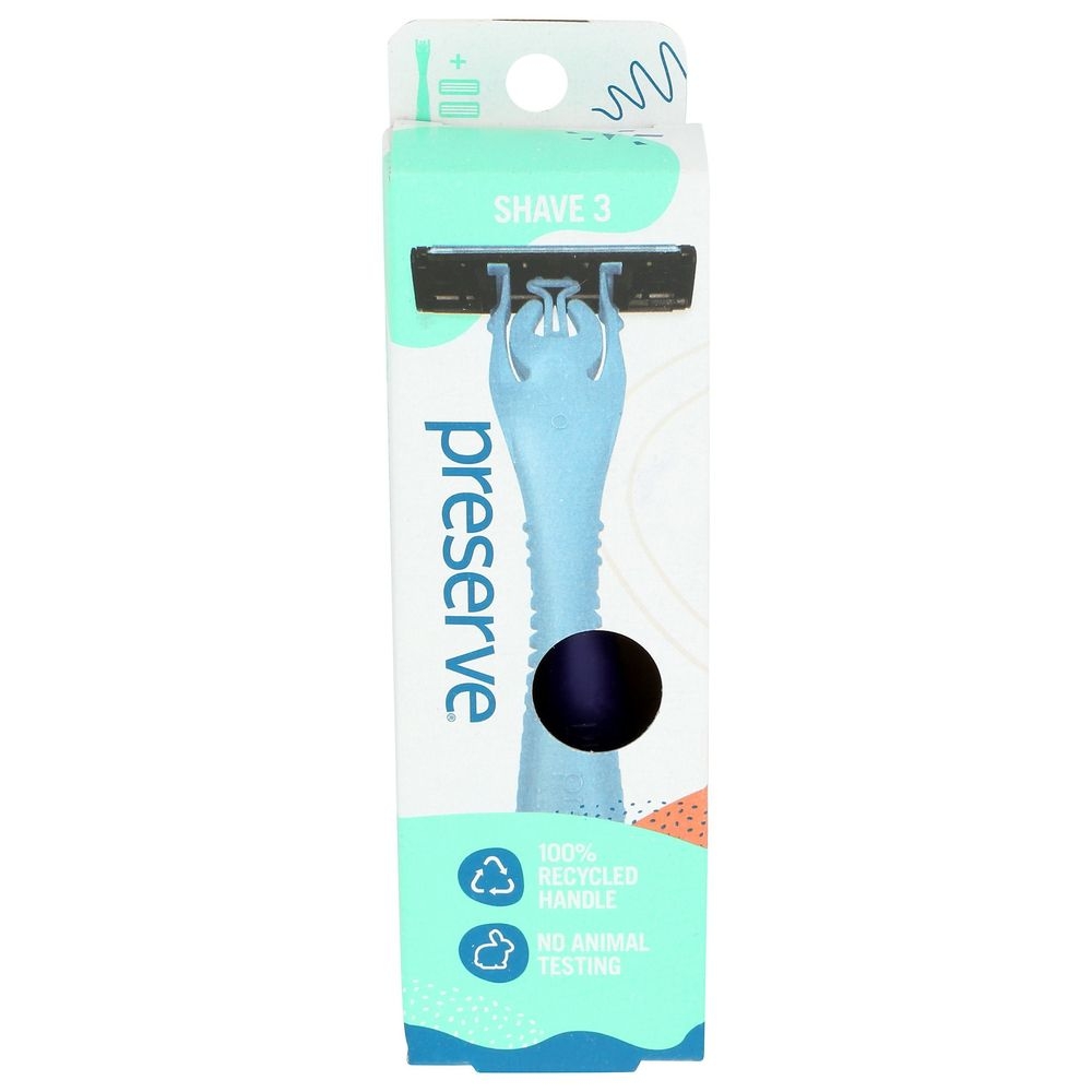 Preserve Triple Razor System with Replacement Blades, 2 count
