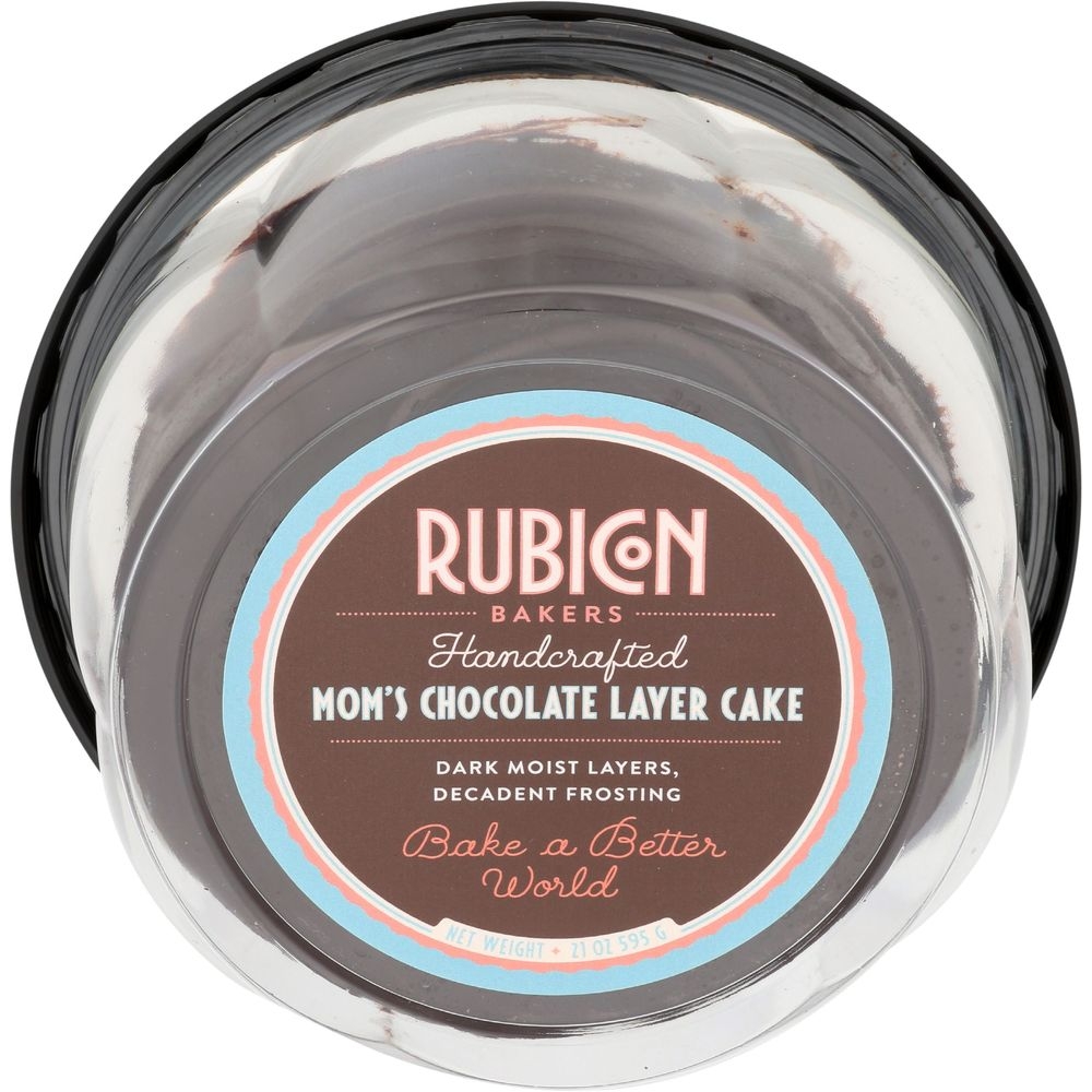 Rubicon Bakery 6 inch Moms Chocolate Layer Cake, 21 Ounce -- 4 per case