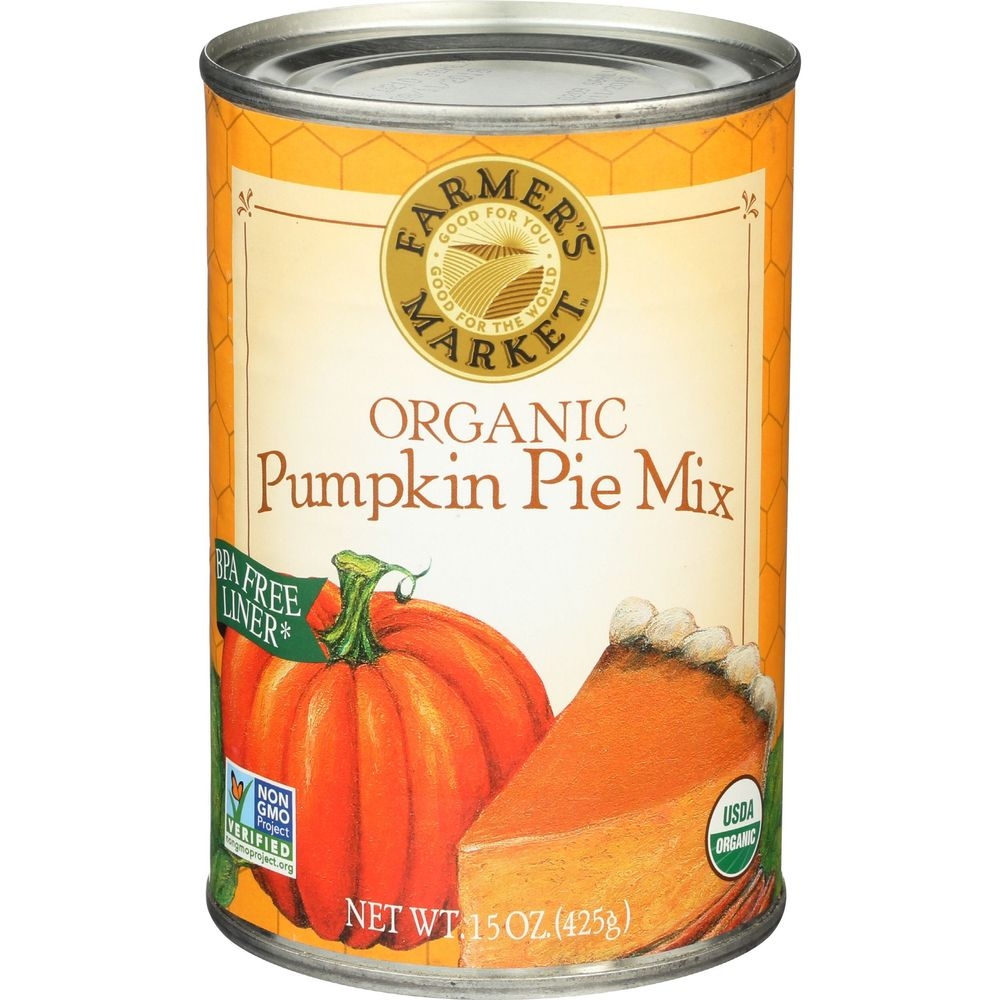 Farmers Market Organic Pumpkin Pie Mix, 15 Ounce -- 12 per case