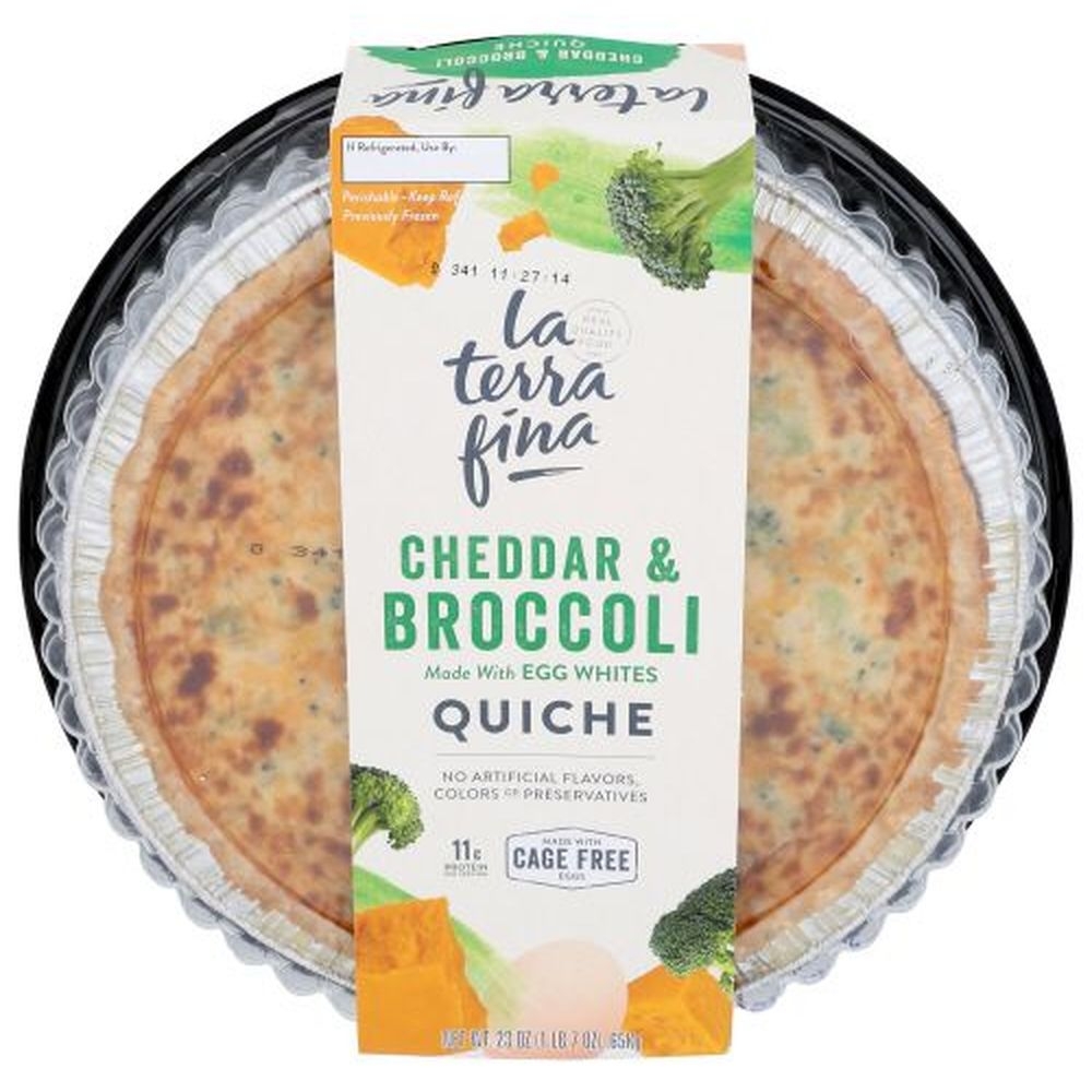 La Terra Fina Cheddar and Broccoli Quiche, 23 Ounce -- 6 per case